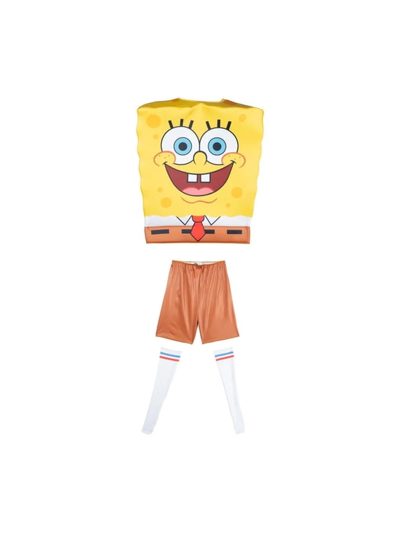 SpongeBob Boys' Halloween Deluxe Costume Set - Yellow '4-7