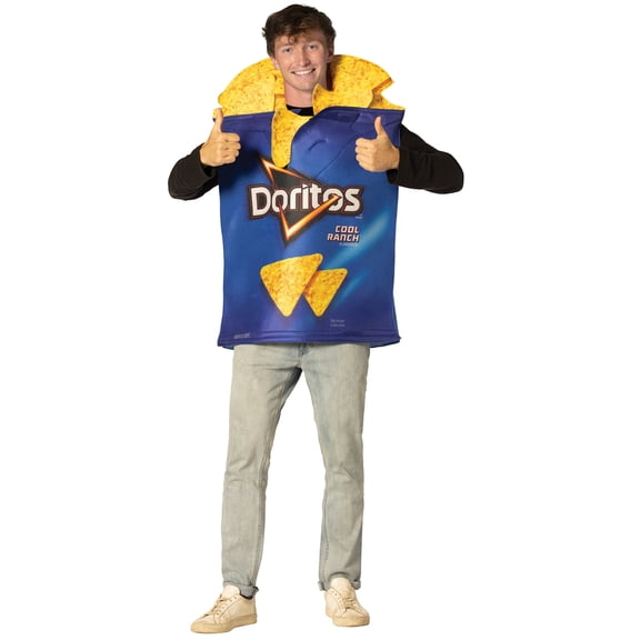 Imposta Costumes Doritos Cool Ranch Bag with Chips Halloween Costume, Blue, Teen Size 16, 30075-1416