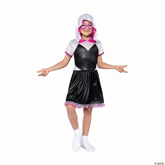 Marvel Girls' Spider-Man Halloween Costume Dress - White 3T-4T
