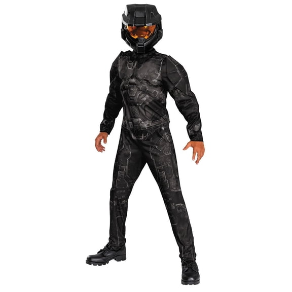Kids Muscle Halo Stealth Spartan Costume - Medium 7-8