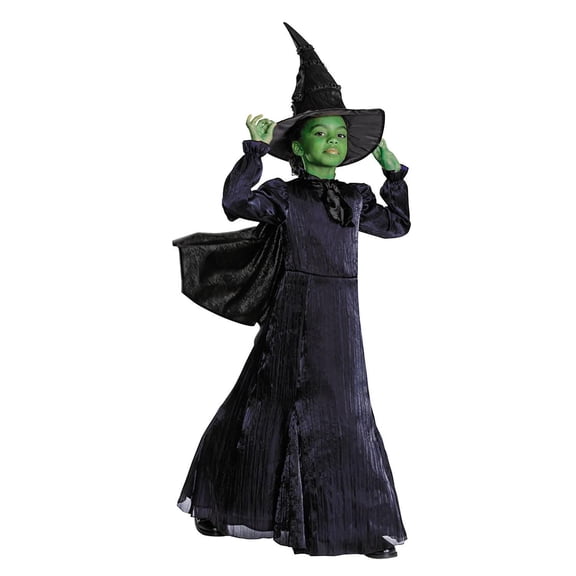 Kids Prestige Wicked Elphaba Black & Purple Dress Costume - Large 10-12