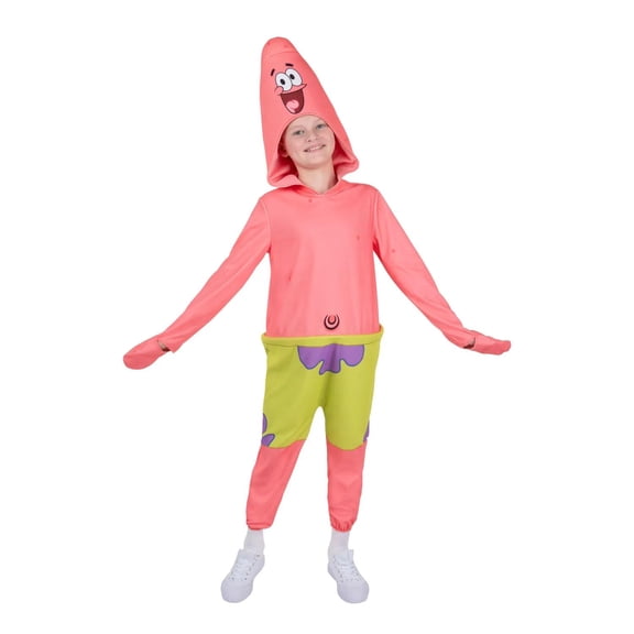 JazwaresSpongeBob SquarePants Boys' Patrick Halloween Costume Bodysuit - Pink 8-10