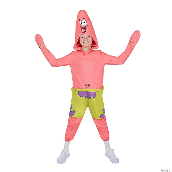 JazwaresSpongeBob SquarePants Boys' Patrick Halloween Costume Bodysuit - Pink  8-10