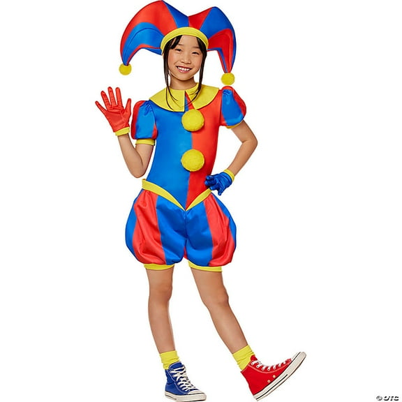 InSpirit Designs, LLC The Amazing Digital Circus Pomni Child Costume | Medium 7-8 Female