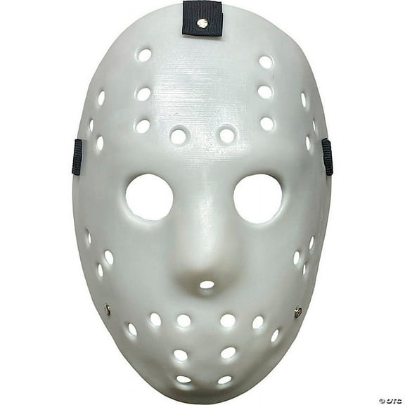 Morris Costumes - Killer Goalie White Injection Plastic Full Mask - One Size