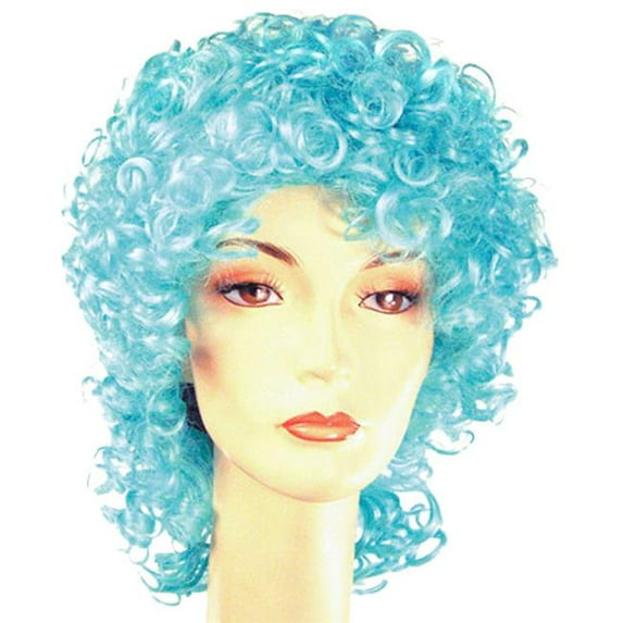 Morris Costumes LW143DGR Curly Clown Disc Long Dark Green Wig Costume