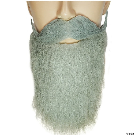 Morris Costumes LW744GY Goatee Mustache - Full Grey