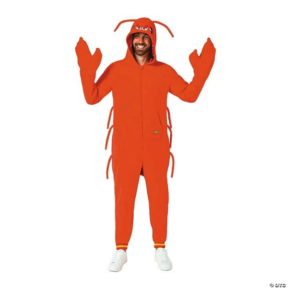 Morris Costumes OSAO1027S Lobster Hooded one piece Costume for Adults - Small