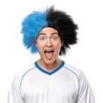 thumbnail image 1 of Morris Costumes MR179585 Sports Fun Blue & Black Wig Costume, 1 of 1