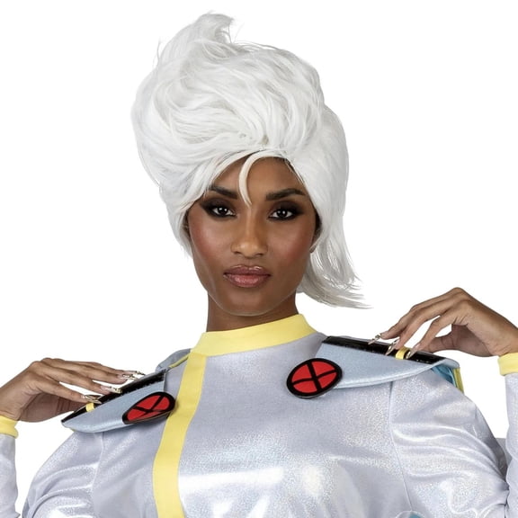 Jazwares Marvel Women's Storm Synthetic Halloween Classic Costume Wig - White One Size