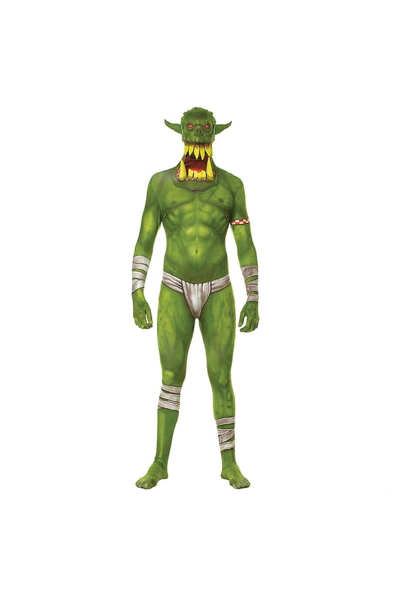Morris Costumes Men's Orc Jaw Dropper Morphsuit