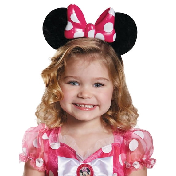 Morris Costumes Pink Minnie Mouse Light-Up Ears Halloween Costume Accessory