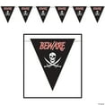 thumbnail image 1 of Beware of Pirates Giant Pennant Banner (Each), 1 of 1