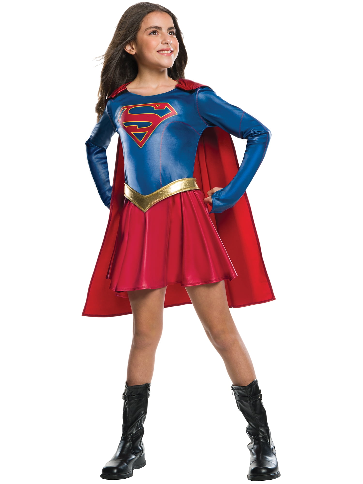 SuperGirl Costume di Carnevale, Travestimento Bambine – The Toys Store