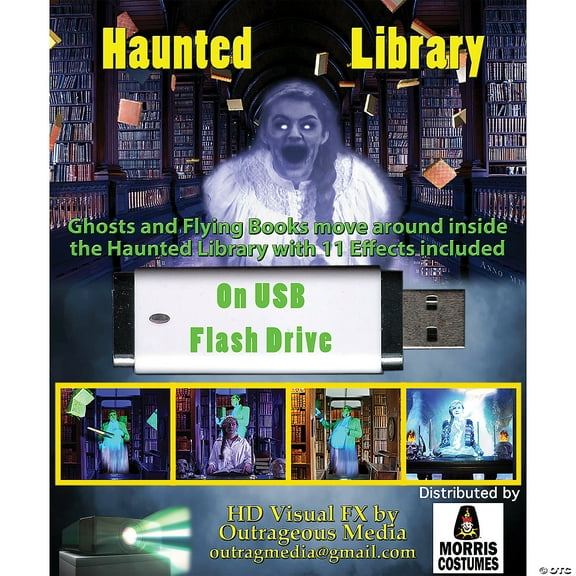 Morris Costumes HAUNTED LIBRARY DVD