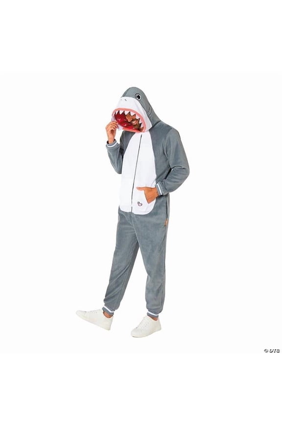 Adults' Onesies Shark Onesie - XL Grey