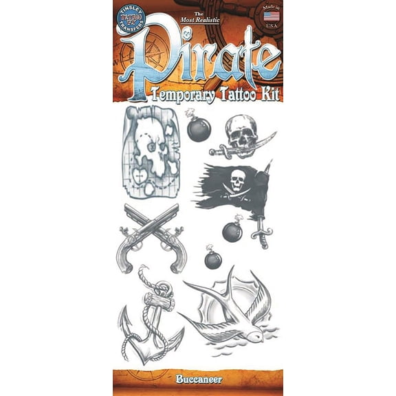 Buccaneer Temporary Tattoo Kit
