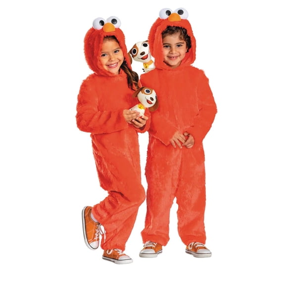 Sesame Street Boys' Elmo with Tango Halloween Classic Costume Jumpsuit - Red Large 4-6X