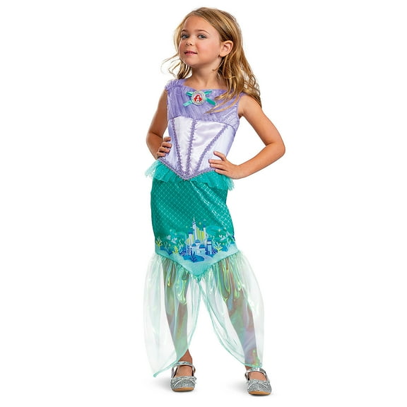 Disguise Toddler Girls' Little Mermaid Deluxe Ariel Dress Costume - Size 2T