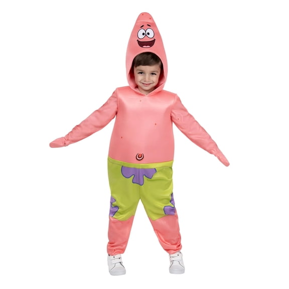 SpongeBob Boys' Patrick Halloween Deluxe Costume Jumpsuit - Pink One Size