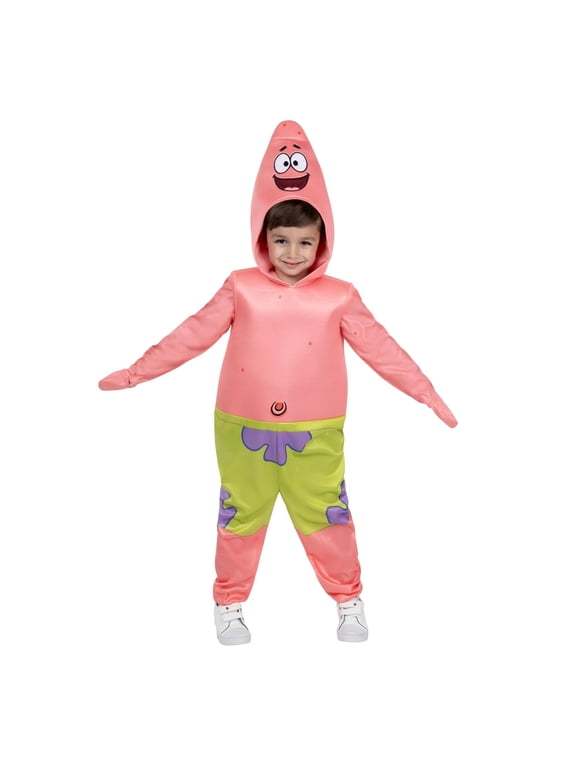 SpongeBob Boys' Patrick Halloween Deluxe Costume Jumpsuit - Pink One Size