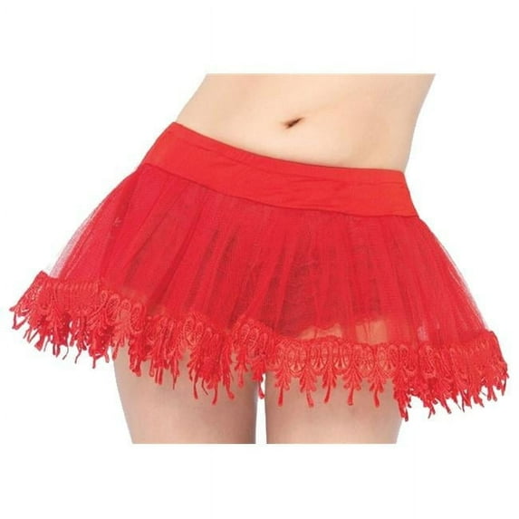 Morris Costumes UA8999SRD Petticoat Red Teardrop Lace Costume