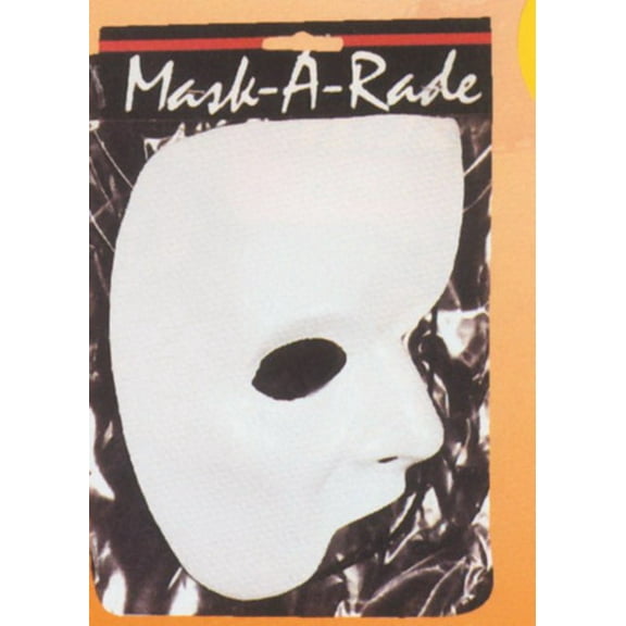 Morris Costumes White Partial Face Mask