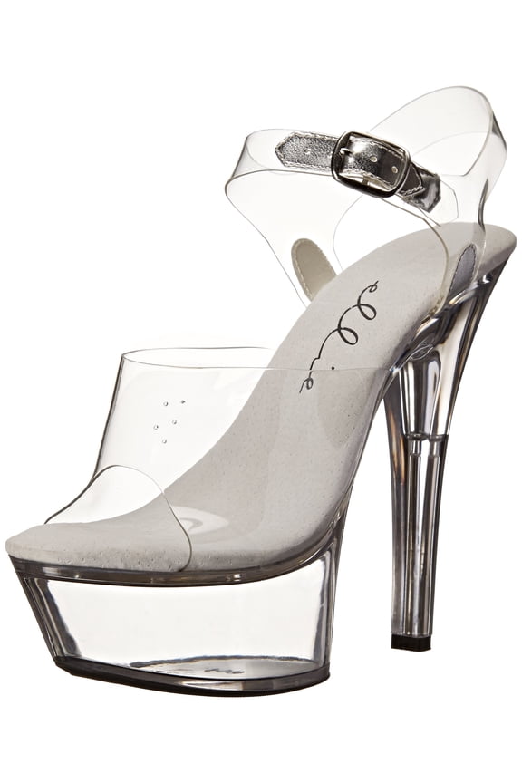 Morris Costumes Women's Brook Clear Platform High-Heel #601