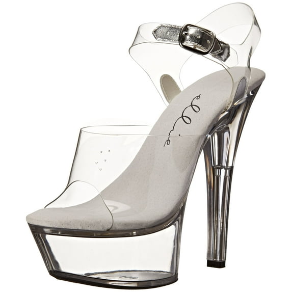 Morris Costumes Women's Brook Clear Platform High-Heel #601