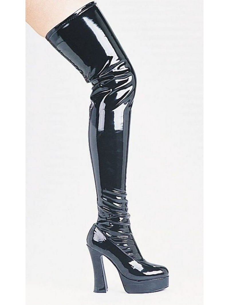 靴 POOLDE Melted Boots Black / 38 Tejiojio Clearance Fashion Hasp Lacing Thick-soled Large