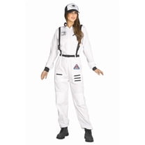 Morris Costumes FW126434L Jumpsuit Astronaut Costume for Women, Black & White - Large - Size 12-14
