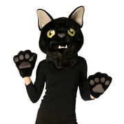 Imposta Costumes Imposta Imposta Adult General Sizing Black Cat Mask Halloween Costume Mask 2pk - Black One Size