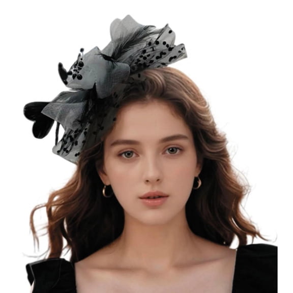 Morris Costumes Women's Kentucky Derby Fascinator Hat Halloween Costume Headwear - Black One Size