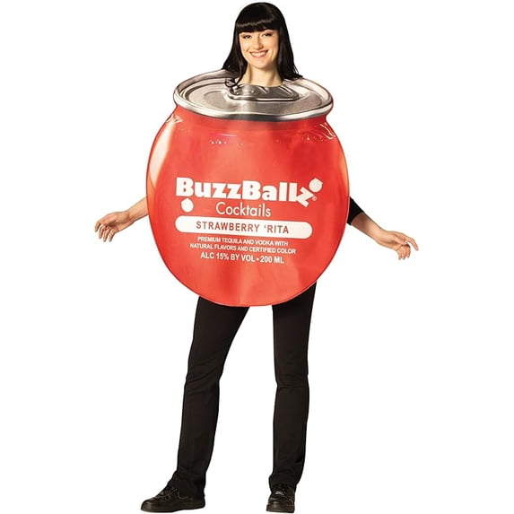Imposta Costumes BuzzBallz Strawberry 'Rita Chiller Halloween Costume, Red, Adult One Size, 30065-OS