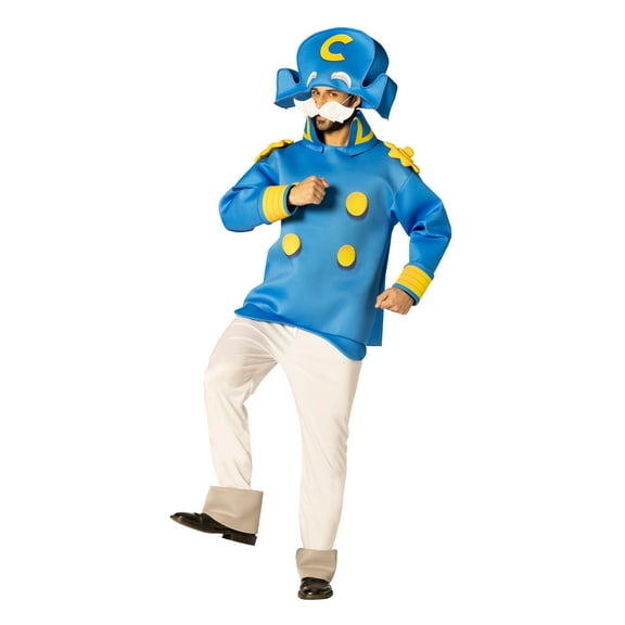 Imposta Costumes Cap'n Crunch Cereal Sea Captain Character Halloween Costume, Blue, Adult One Size, 30079-OS