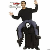 Ghost Face Adult General Sizing Ghostface Carry Me Halloween Costume Jumpsuit - Black One Size