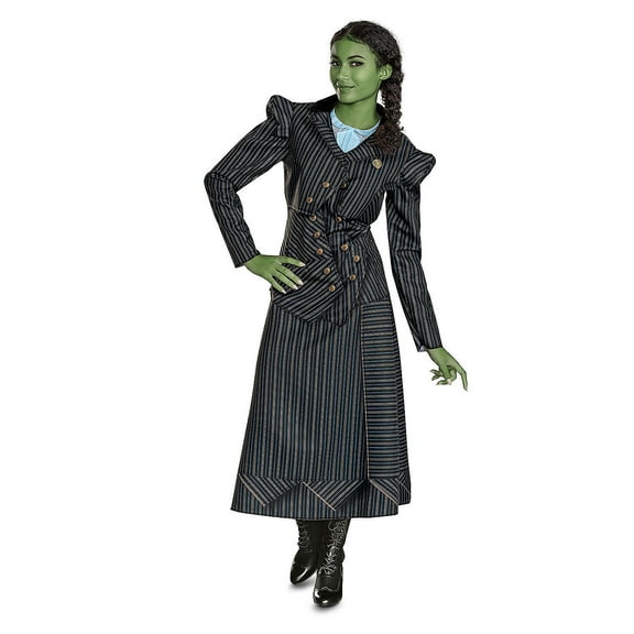 Adults Deluxe Wicked Elphaba Shiz University Dress Costume - Large 12-14
