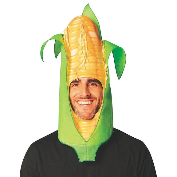 Imposta Costumes Ear of Corn Hat Halloween Costume, Yellow & Green, Adult One Size, R1407-OS