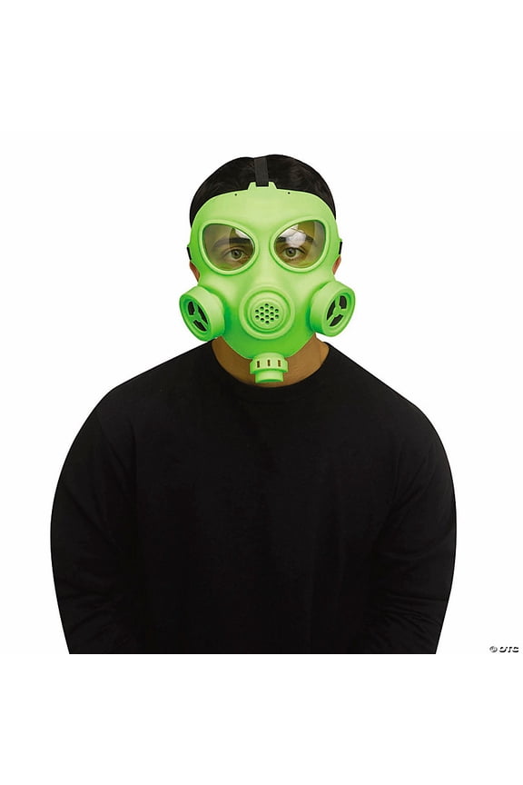 Green Gas Mask Respirators - Scary Halloween Mask Horror Costume Accessory
