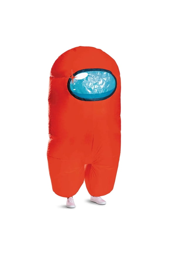 Adults Inflatable Among Us Red Imposter Costume - One Size