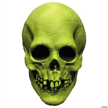 Morris Costumes - s Mabry Monsters Glow-in-the-Dark Voodoo Skull Overhead Vinyl Mask - One Size