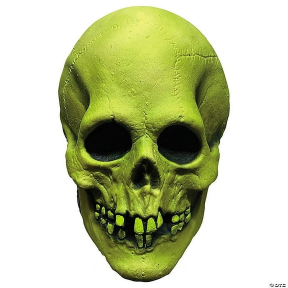 Morris Costumes - s Mabry Monsters Glow-in-the-Dark Voodoo Skull Overhead Vinyl Mask - One Size