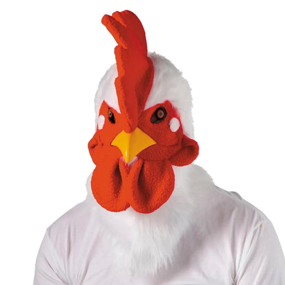 Morris Costumes Adults Rooster Halloween Costume Mask - White One Size