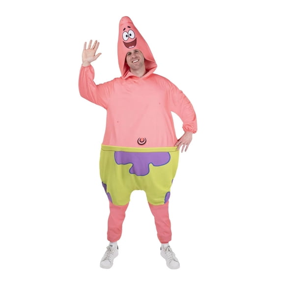 SpongeBob Men's Patrick Halloween Costume Jumpsuit - Pink One Size
