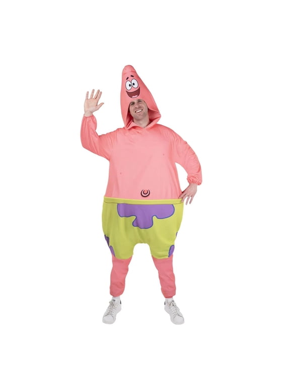 SpongeBob Men's Patrick Halloween Costume Jumpsuit - Pink One Size