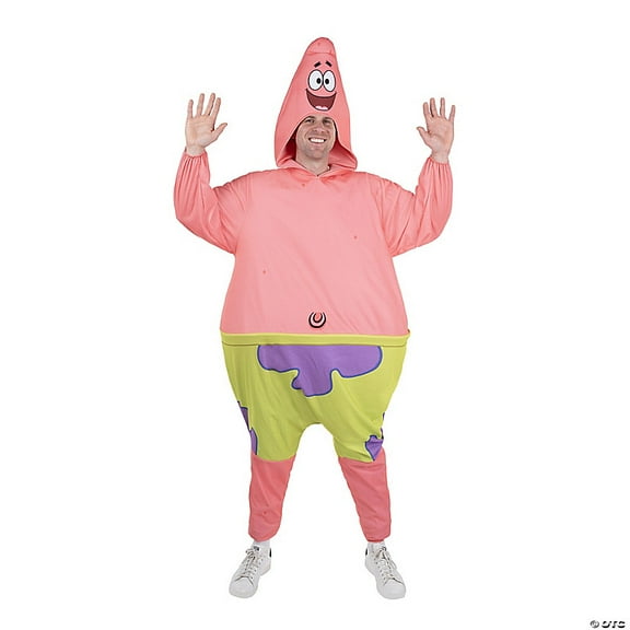 SpongeBob Men's Patrick Halloween Costume Jumpsuit - Pink One Size