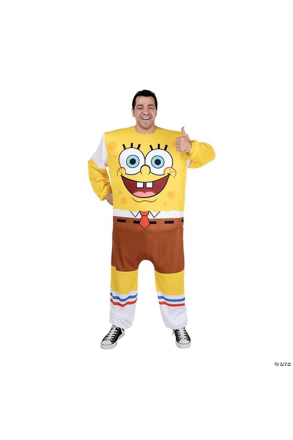 SpongeBob Men's Halloween Costume Bodysuit - Yellow One Size