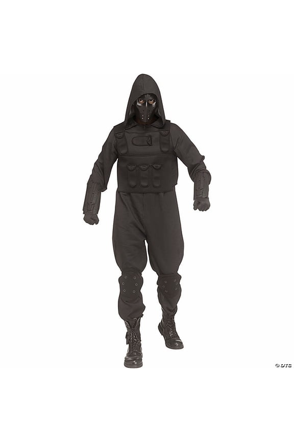 Morris Costumes FW134004 War Core Fighter Hooded Jumpsuit Costume for Adults - One Size