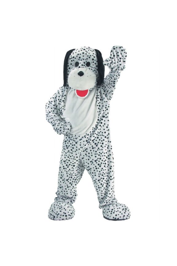 Dalmatian Costume - Black and White Dog Mascot - Plush Dalmatian Mascot for Adults and Teens (Large)
