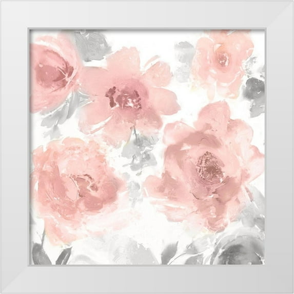 Morris, Kelsey 12x12 White Modern Wood Framed Museum Art Print Titled - Springtime Pink Blush I